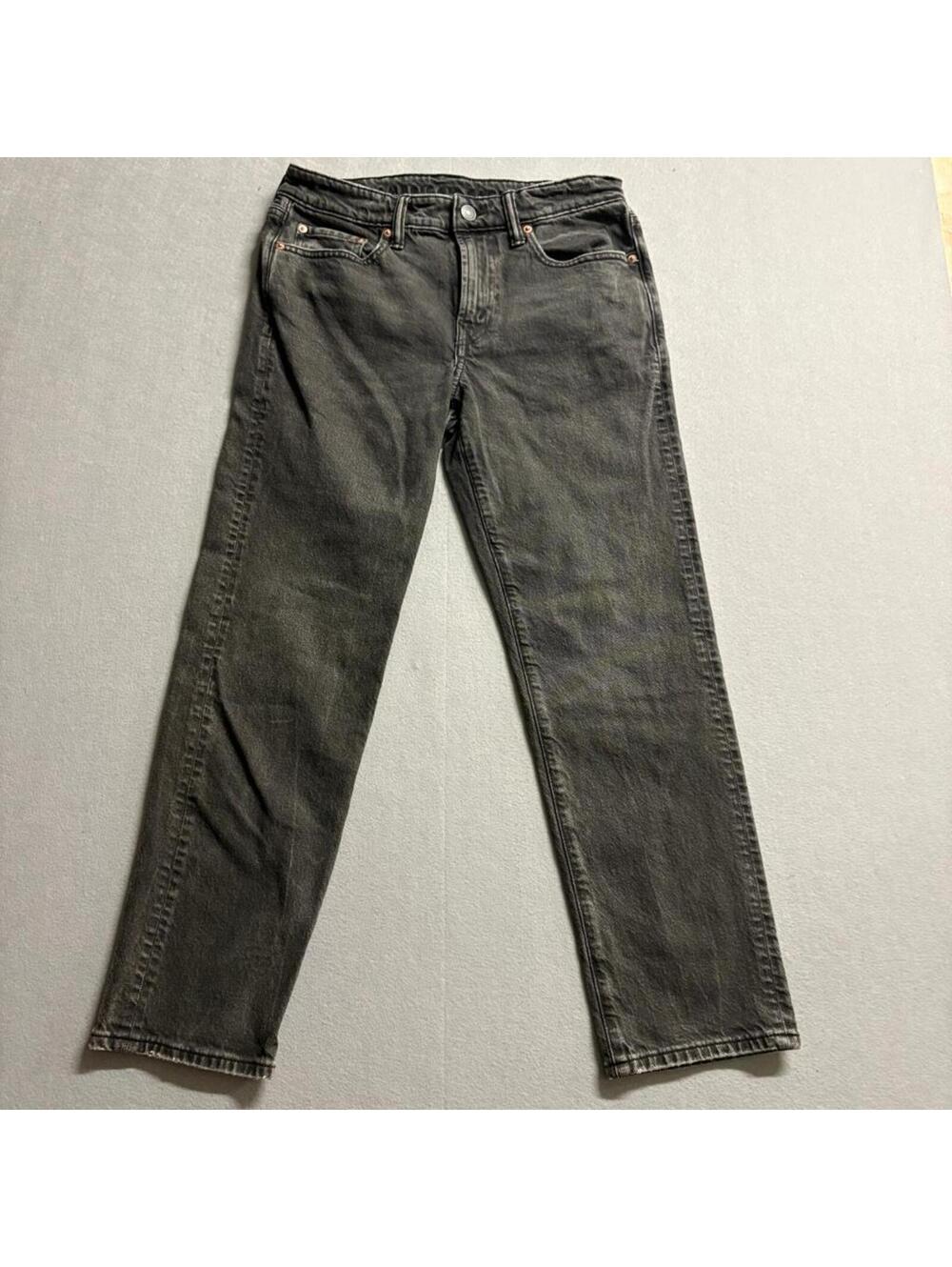 American Eagle Easyflex Jeans Mens 30x30 Gray Denim Straight Leg Stretch Pants